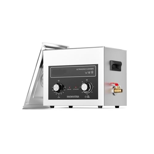 Limpiador ultrasónico de 2/3/6/10/15/30 l con temporizador calentamiento for herramientas laboratorio, piezas metálicas, carburador, latón for automóviles y motor(10L)