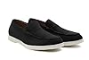 Mens Faux Suede Leather Slip on Loafer Flat Sole Moccasins Driving Shoes [EL0870-BLACK-41EU] #1