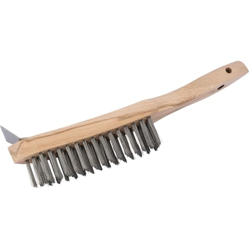 Draper Tools 36176-310 Millimetri Spazzola Metallica Metallo Resistente 4 Fila Con Raschietto