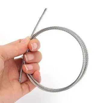 WorldCare 3Mm Stainless Steel Wire Rope Tensile Diameter Structure Cable [1M] (Imported Item)8121