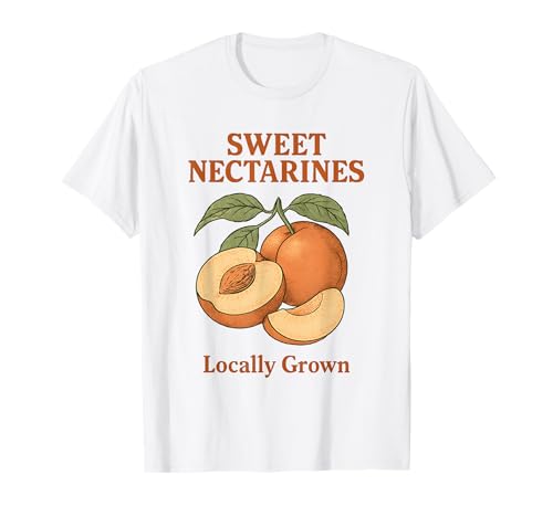 Vintage Fruit Advertisement, Sweet Nectarines T-Shirt
