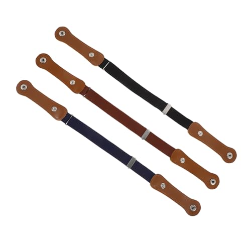 3pcs Adjustable Elastic Waist Belt for Boys and Girls Colorful Stretchy Pants Belt Metal Buckle for School Uniforms and Casual Wear
