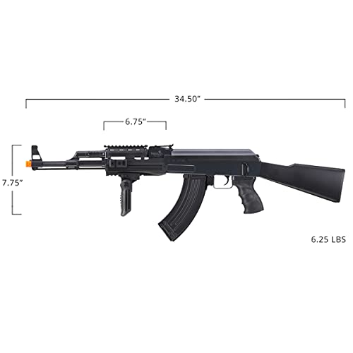 Lancer Tactical Extra 400 Fps Airsoft Ak47 Ris - Nimh Airsoft Battery 8.4V, 1600 Mah #TOP5