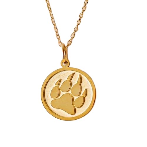 Collier patte de loup : le cadeau unisexe idéal en argent plaqué or