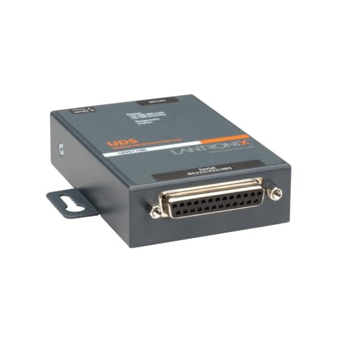 Image of Lantronix UDS1100 /UDS2100 Device Server - 1- or 2-Port Serial-to-Ethernet Device Server, RS-232 /422 /485, 10 /100 Ethernet with 15 kV ESD Protection; UDS2100 Supports PoE - UD1100NL2-01