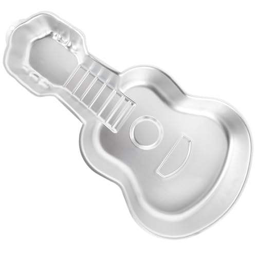 TOYANDONA Moule à gâteau en alliage d'aluminium pour guitare, décoration de gâteau, musique, guitare, plaque de cuisson antiadhésive, pratique, facile à...
