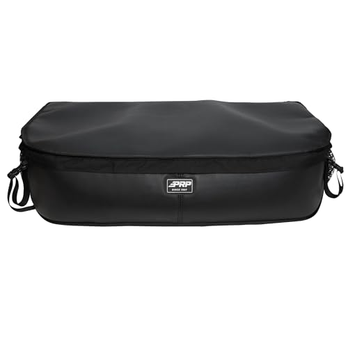 PRP Seats Bed Storage Bag for Can-Am Maverick R - UV & Water Resistant with Large ZIppered Mesh Pocket for Tools, Clothes, and Off Road Accessories
