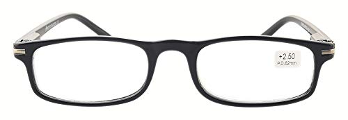 Image of Race Reading Glasses For Men & Women +1.00 to +3.00 Power - Black