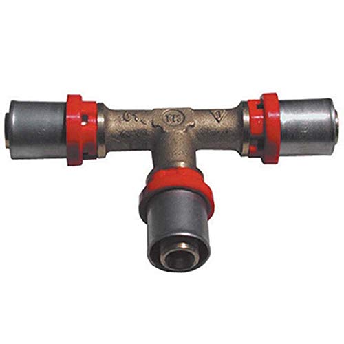 tiemme Empalme a empujadores para tubo multicapa a T Tees 50 x 50 x 32