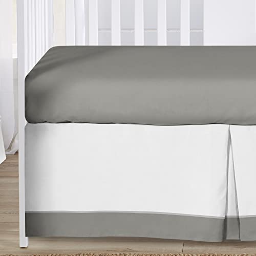 Image of Sweet Jojo Designs Grey and White Woodsy Deer Boy, Girl, Unisex Baby Crib Bedding Set 4 Pieces