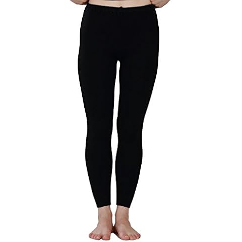 Paradise Silk Silk Cashmere Ribbed Knit Women Thermal Pants Legging[USS,Black] Cover