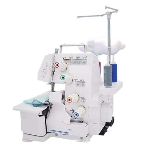 JNPGVTCD Máquina de Coser overlock de Cuatro Hilos, portátil, eléctrica (Tipo A)