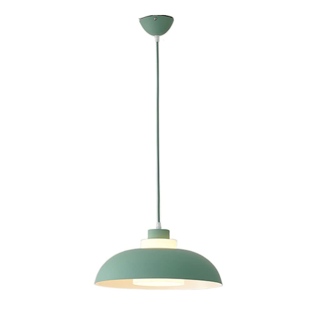 STVDEDG Colorful Farmhouse Pendant Light Fixture Vintage Lampshade Industrial Chandeliers E27 Source Single Head Hanging Lamp Macaron Fashion Chandelier for Kitchen Island Dining Room Restaurant