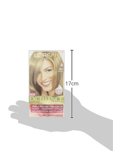 Image of L'Oreal Excellence #8.0 Medium Blonde Hair Color, 1 ct