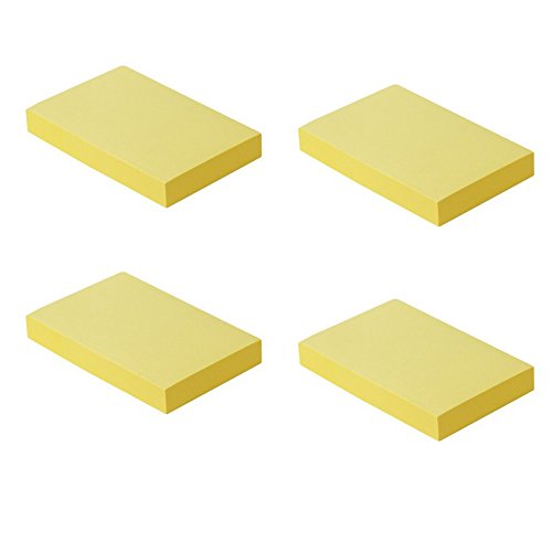 Post-it 3x2 pouces jaune 4 blocs 400 feuilles