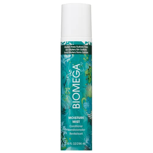 BIOMEGA Moisture Mist Conditioner, Leave-In Conditioner, Easily Detangles Hair While Adding Volume, 10 oz