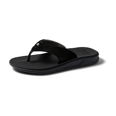 Reef mens Reef Rover Flip Flop, Black, 11 US Cover