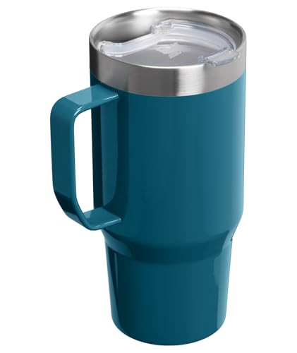 Image of STANLEY The Everyday Suburban Mug | 24 oz | Drink Through Lid | Cup for Coffee, Tea and Drinks | Insulated Stainless Steel Coffee Mug | BPA-Free | Coastal Teal Gloss
