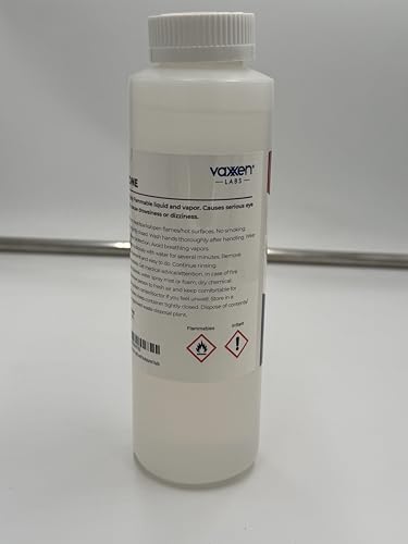 Vaxxen Labs 100% Pure Acetone (16 Fl/Oz) 2 Pack - Made in USA, Professional Strength Nail Polish Remover for Nail Polish, Gels, Acrylic, Sculptured Nails & Art Fimo