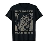 US WWE Ultimate Warrior Face Distressed Light - Navy T-Shirt