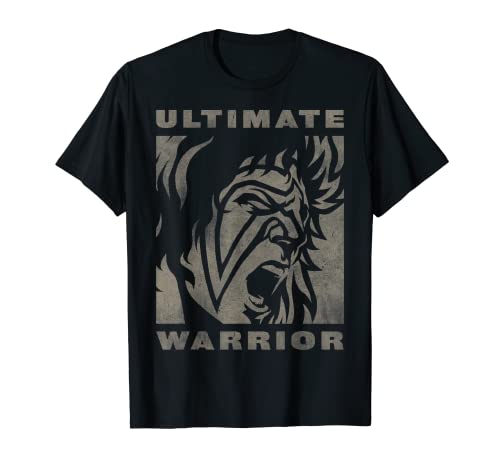 US WWE Ultimate Warrior Face - Luz envejecida - Azul marino Camiseta Cover