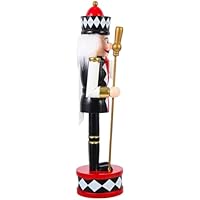 Lurrose Cascanueces Navideño de Madera Tradicional de 30 CM