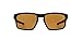 Oakley Men's Sliver OO9262-08 Polarized Rectangular Sunglasses, Matte Black, 57 mm