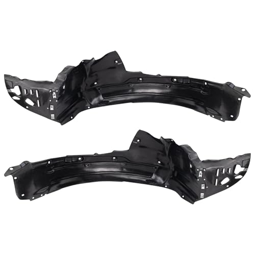 Image of TRQ Front Driver and Passenger Side Inner Fender Liner Set Compatible with 2012-2014 Acura TL Base Model