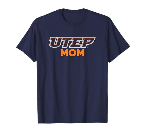 Campus Lab University of Texas El Paso UTEP Miners Mom T-Shirt, Small, Blue