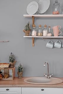 VANISA Peel and Stick Wallpaper Grey Contact Paper Removable Stick Back Plastic Self Adhesive Vinyl Furniture Stickers for Walls Table Cabinets Kitchen Shelf Liner Decor 40x300cm