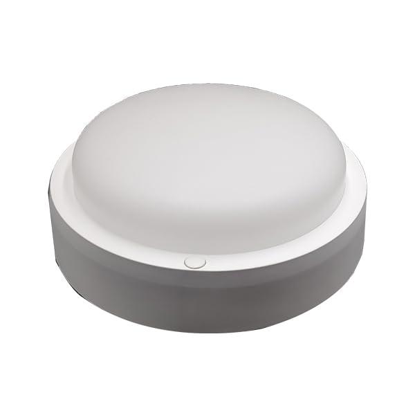 SAMSON 10W LED Round Eco Bulkhead Light, White, Eco-Friendly Security ...