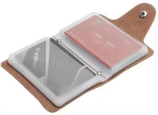 Men’s Leather Card Holder Wallet – Compact 12 Slot Card Organizer for Business, ATM, Debit & Credit Cards | Durable & Lightweight Travel Wallet-image-21