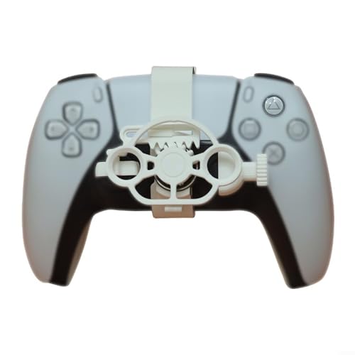 BEAZOOM 3D pour mini volant, pour manette de jeu de course compacte pour jeu dynamique, jaune (blanc)
