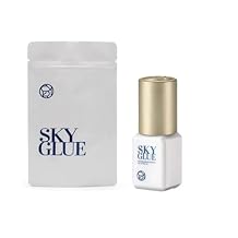 Sky Glue Golden Cap Eyelash Extensions Glue 5ml Fast Dry Time 0.5S 5-6 Weeks Update New Package for Lash Extension Professional Use Only