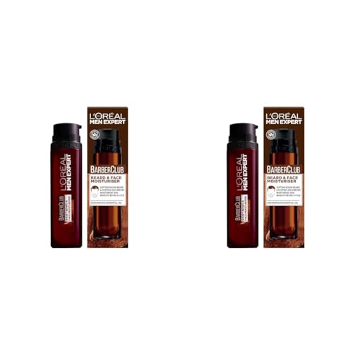 L'Oreal Men Expert Barber Club Short Beard & Face Moisturiser, 50ml (Pack of 2)