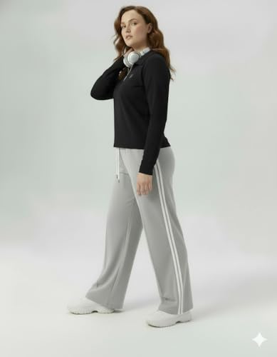 Image of DIAZ Women's Top & Jogger Set | Stylish Co-Ord Set for Women |Top & High Waist Jogger Pants Set for Ladies | Stretchable Cotton Gym Wear, Activewear & Loungewear Tracksuit|women top jogger set