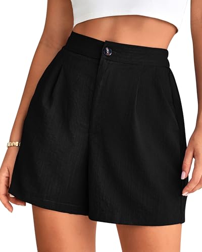 BTFBM Womens Shorts Dressy Casual Summer 2025 High Waisted Tailored