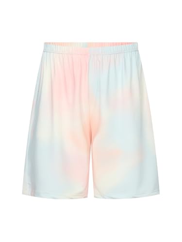 Kids Girls Tie-dye Athletic Shorts Quick-Drying Breathable Shorts for Workout Vocation Beach