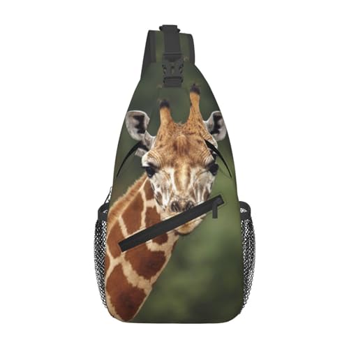 Giraffe Crossbody Bag Animal Shoulder Bag Backpack Giraffe Sling Bag Chest Casual Daypack Bag