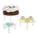 RonXer 3 Set Round Clear Acrylic Retail Display Risers Stand for Cupcake Dessert Cake Pizza Appetizers Pastries Bakery(Diameter 8,10,12)