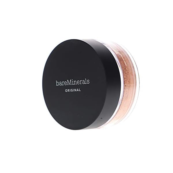 bareMinerals Original Loose Powder Foundation SPF 15, Lightweight Mineral Loose Powder Foundation Makeup, Buildable Coverage, Talc Free, Vegan
