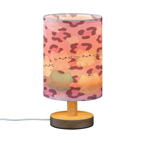 Lámpara de mesa Cartoon Pink Leopardo 24.7 cm miniatura 2