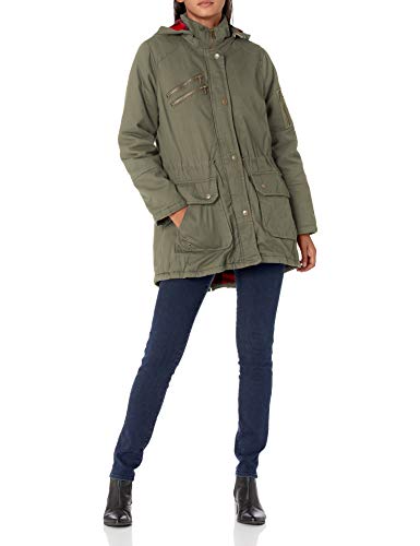 Urban Republic Women's Juniors Cotton Twill Jacket, Moss, L