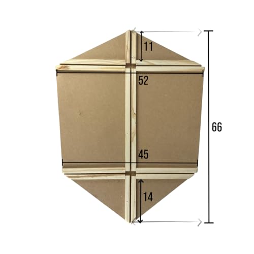 Gabarito Fixo MDF De Armação Para Pipa Lata 70cm Bico M