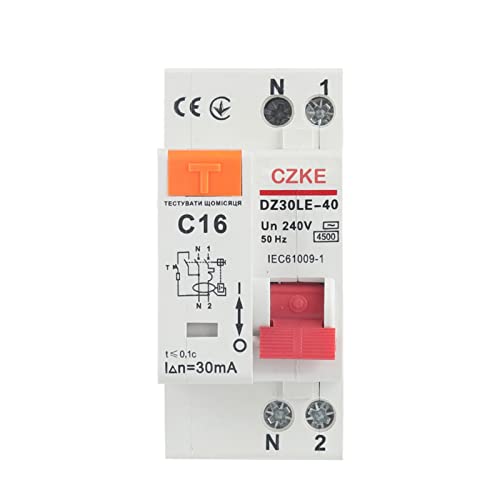 Disjoncteur différentiel DZ30LE-40 RCBO 1P+N 230V pour tableau