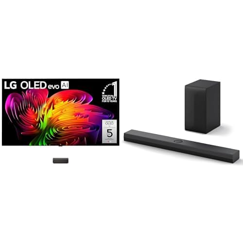Image of LG 77-Inch Class OLED evo AI 4K W6 Wallpaper Series Smart TV (OLED77W6PUA, 2026) S70TY 3.1.1-Channel QNED TV Matching Soundbar, Dolby Atmos, Wow Orchestra, Rear Speaker Ready, Wireless Subwoofer