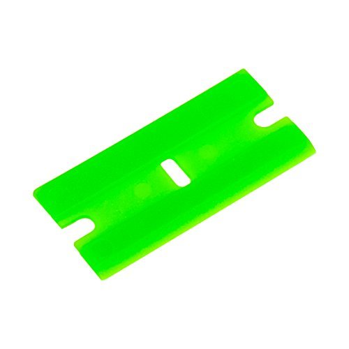 AES Industries Plastic Single Chisel Edge Scraper Blade 100 Pack - Thumbnail 3