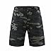Maiyifu-GJ Men's Camo Gym Workout Shorts Quick Dry Zipper Pockets Running Shorts Elastic Waist Training Athletic Short Pants (Green,Small)