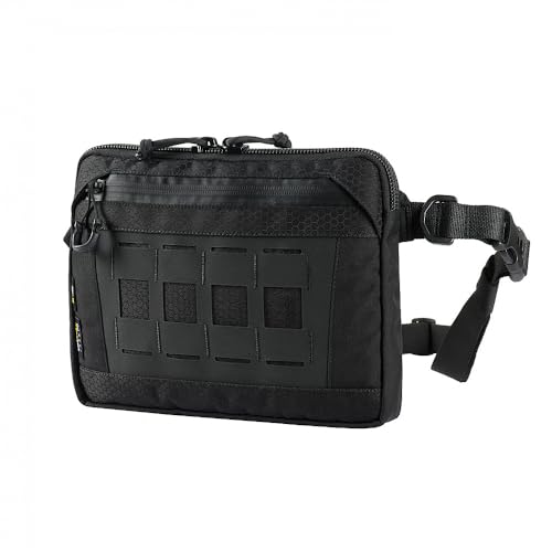 Bolso bandolera táctico negro M-Tac Elite de Cordura para equipo EDC y outdoor