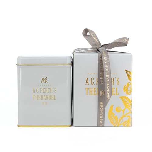A.C. Perch’s White Temple Tee – Geschenkbox – 100 g loser Tee – Weißer Tee mit Früchten & Beeren – Natürliche Aromen – Elegante Geschenk‑ oder Aufbewahrungsdose